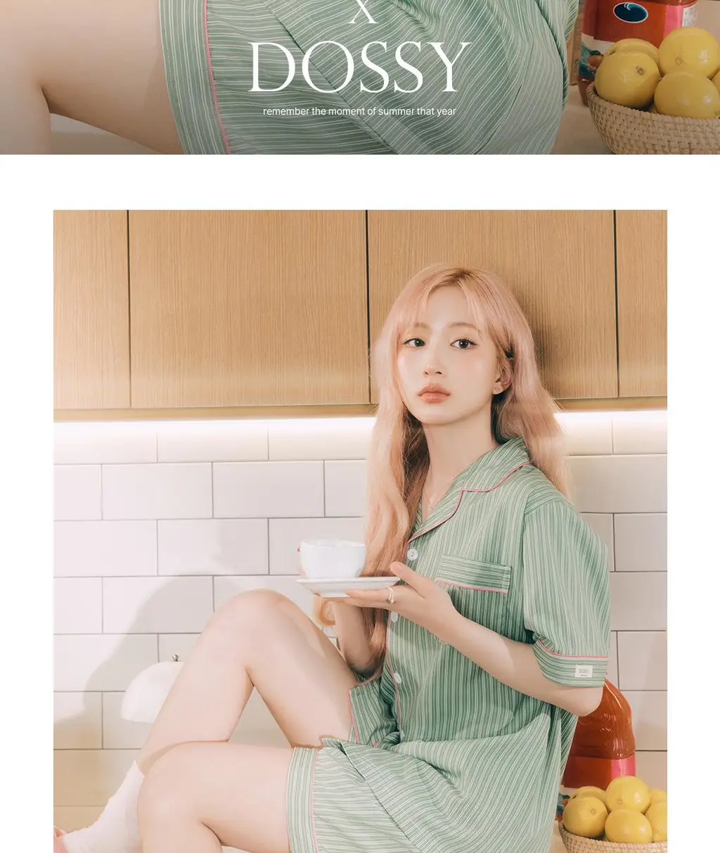 [해원 PICK] 도씨 실크핏 웬즈데이 반팔 커플 잠옷 세트 상세페이지 2